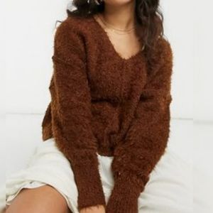Free People Icing Fuzzy Sweater